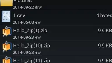 Screenshot von AndroZip File Manager 1