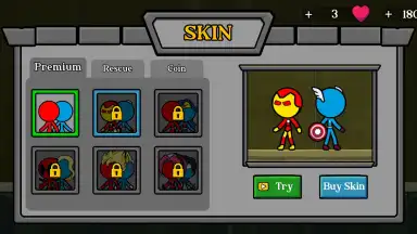 Screenshot von Red and Blue Stickman 3