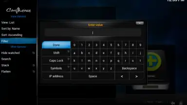Screenshot von Kodi 3