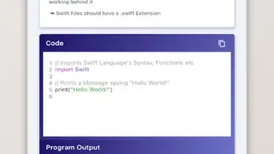 Screenshot von Swift Tutorial - Simplified 5