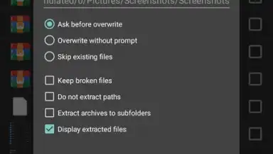 Screenshot von RAR 9