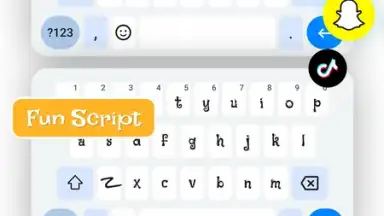 Screenshot von Keyboard for WhatsApp : Stylish Fonts Keyboard 3