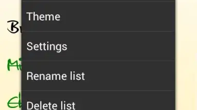 Screenshot von OI Shopping list 6