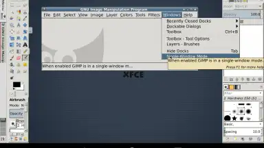 Screenshot von GIMP Inkscape 4