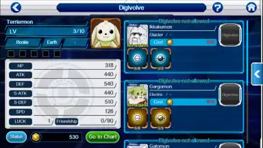 Screenshot von DigimonLinks 5