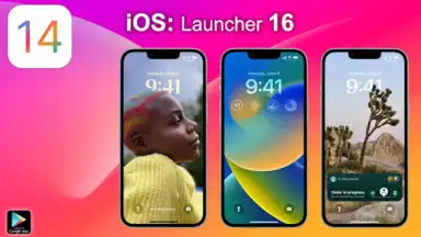 Screenshot von iPhone 14 Launcher iOS 16 2023 2
