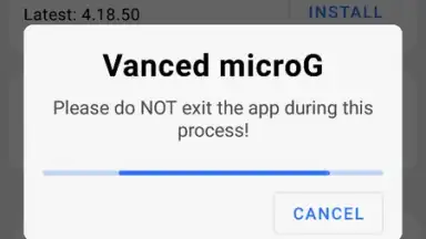 Screenshot von Vanced microG 6