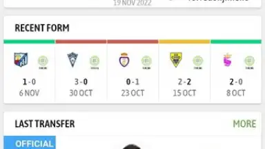 Screenshot von BeSoccer 3