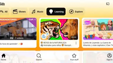 Screenshot von YouTube Kids 3