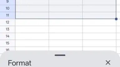 Screenshot von Google Sheets 2