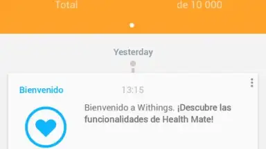 Screenshot von Withings Health Mate 2