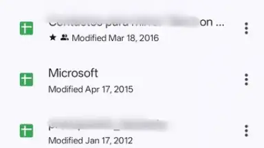 Screenshot von Google Sheets 11