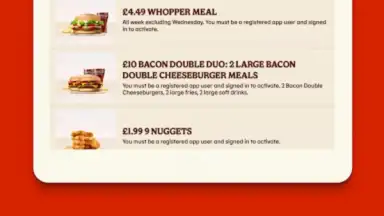 Screenshot von Burger King App: Food & Drink 3
