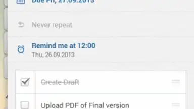 Screenshot von Wunderlist 4