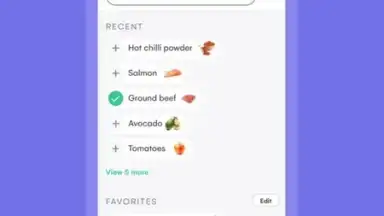 Screenshot von Samsung Food 3