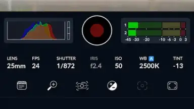 Screenshot von Blackmagic Camera 1