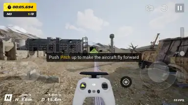 Screenshot von DJI Virtual Flight 1
