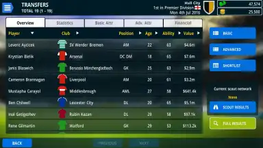 Screenshot von Championship Manager 17 5