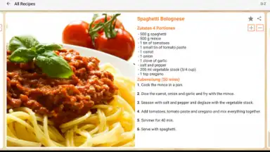 Screenshot von Pasta Rezepte 5