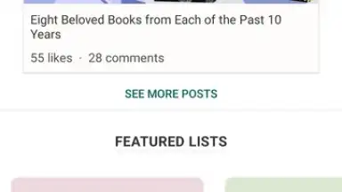 Screenshot von Goodreads 1