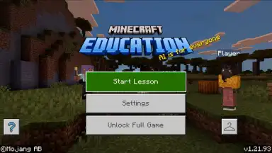 Screenshot von Minecraft Education 1