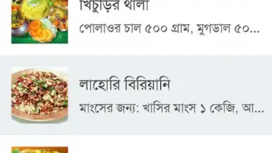Screenshot von Bangla Recipes 12