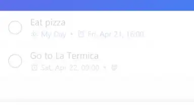 Screenshot von Microsoft To-Do 2