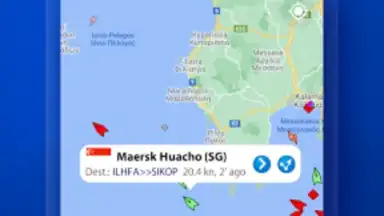 Screenshot von MarineTraffic 20