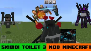 Screenshot von SKIBIDI TOILET 3 for Minecraft 1