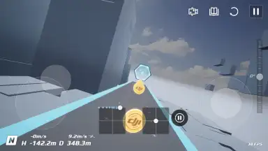 Screenshot von DJI Virtual Flight 6