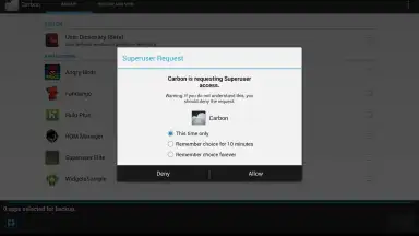 Screenshot von Superuser (for Android 4) 5