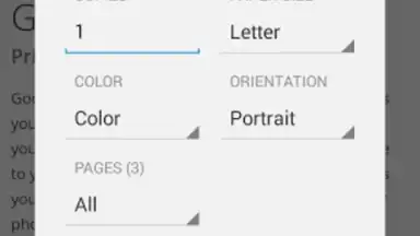 Screenshot von Cloud Print 4