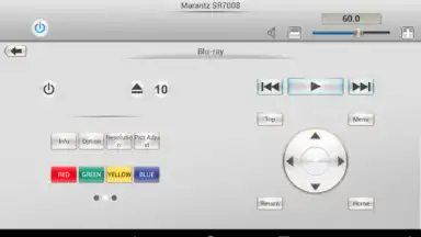 Screenshot von Marantz Remote App 3