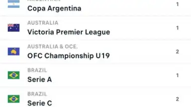 Screenshot von FlashScore 12