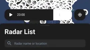 Screenshot von RainViewer 3