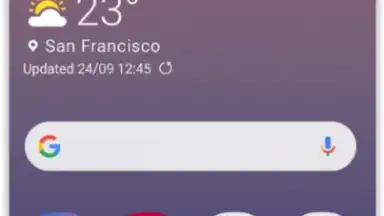 Screenshot von Samsung One UI Home 3