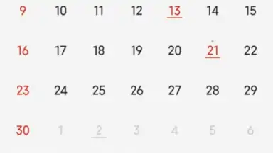 Screenshot von Mi Calendar 2