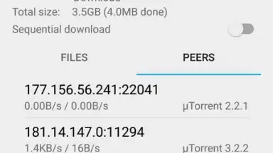 Screenshot von CatTorrent 1