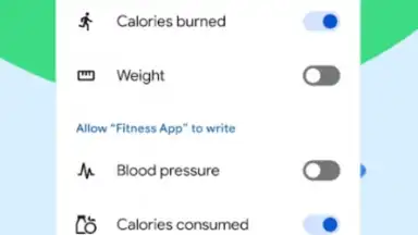 Screenshot von Health Connect 2