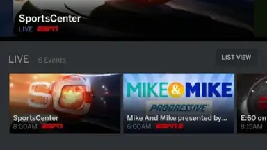Screenshot von WatchESPN 7
