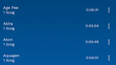 Screenshot von Музыкальный проигрыватель 5