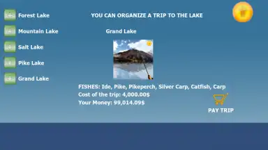 Screenshot von Fishing 3D Simulator. The Lakes 3