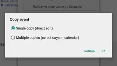 Screenshot von aCalendar 3