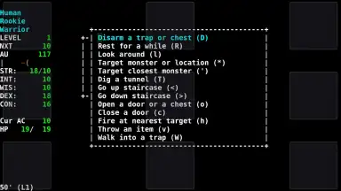 Screenshot von Angband 7