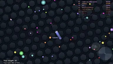 Screenshot von slither.io 9