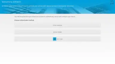 Screenshot von AirWatch Agent 10
