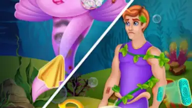 Screenshot von Newborn mermaid baby care game 5