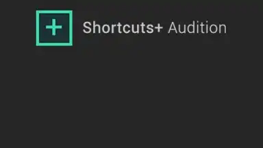 Screenshot von Shortcuts+ Audition 2