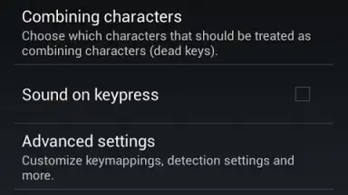 Screenshot von External Keyboard Helper Demo 6