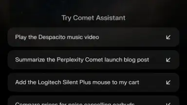 Screenshot von Comet Browser 17